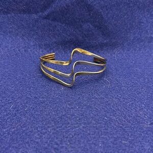 Elegant Sterling Silver Wave Bracelet
